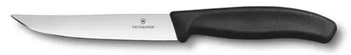 Conjunto com 2 Facas para Churrasco Preta 12cm Swiss Classic Blister Victorinox