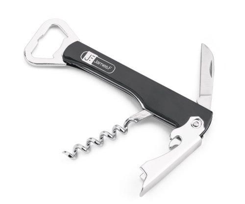 Abridor Saca Rolha Profissional Garçom Inox James.F