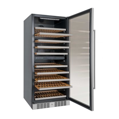 Adega 110 Garrafas Digital Led Dual Zone Built-in 220V Elettromec