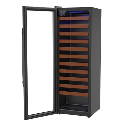 Adega 59 Garrafas Piubella Preto Porta Invertida 220V Venax