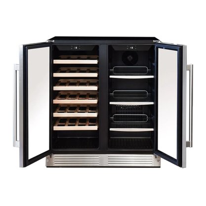 Adega e Cervejeira de Embutir Arkton Dual Zone 28 Garrafas e 86 Latas 75cm 220V Cuisinart