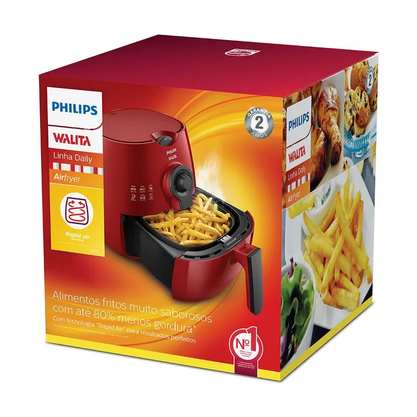 Airfryer Linha Daily Vermelho 4,7 Litros 220V Philips Walita