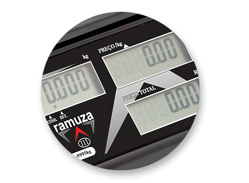 Balança Computadora Eletrônica à Bateria com Display LCD DCR CL Bivolt Ramuza