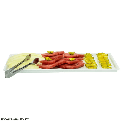 Bandeja Profissional Retangular Melamina 51x24cm Gourmet Mix
