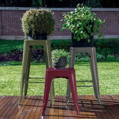 Banqueta Industrial Large Verde MOR