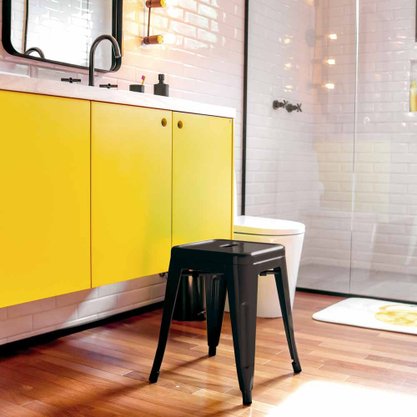 Banqueta Industrial Small Preta MOR