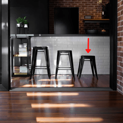 Banqueta Industrial Small Preta MOR