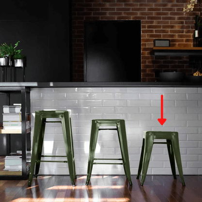 Banqueta Industrial Small Verde MOR