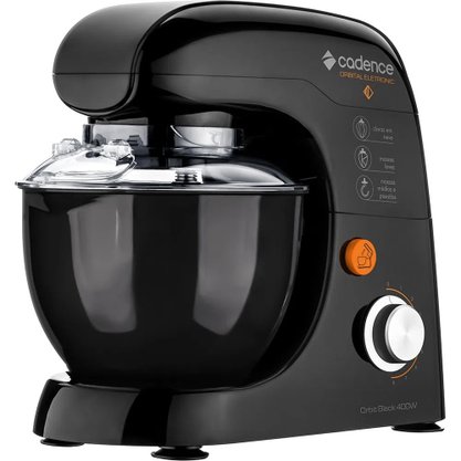 Batedeira Orbital 8 Velocidades Contrast Preta 220V Cadence