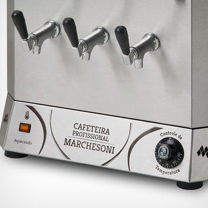 Cafeteira Elétrica Profissional Com 2 Depósitos de 6 Litros CF.4.621 220V Marchesoni