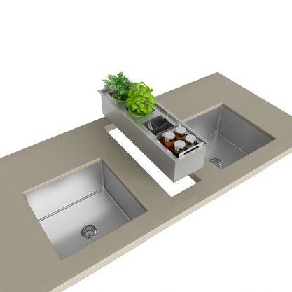 Canal Organizador Úmido 600 Inox Debacco