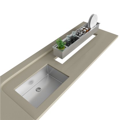 Canal Organizador Úmido com Acessórios 1050 Inox Debacco