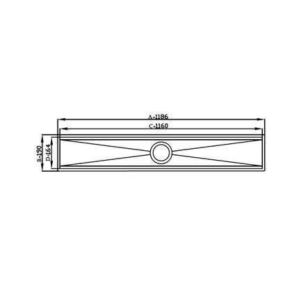 Canal Organizador Úmido com Acessórios 1050 Inox Debacco