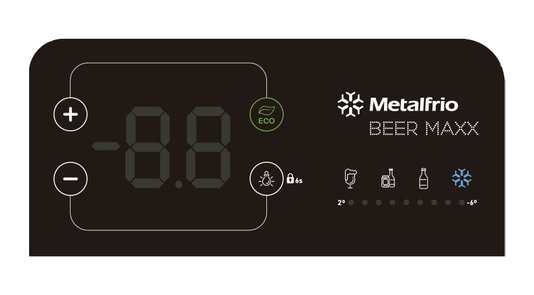 Cervejeira Beer Max Porta de Visor Inox 324 Litros 220V Metalfrio
