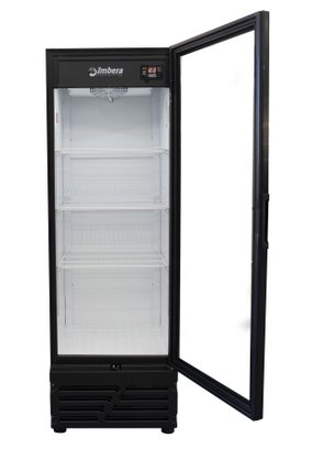 Cervejeira Porta de Vidro Preta 454 Litros 220V Imbera