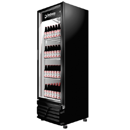 Cervejeira Porta de Vidro Preta 522 Litros 220V Imbera