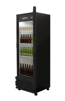 Cervejeira Porta de Vidro Preta 522 Litros 220V Imbera