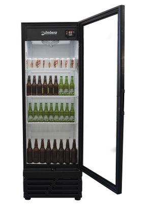 Cervejeira Porta de Vidro Preta 522 Litros 220V Imbera