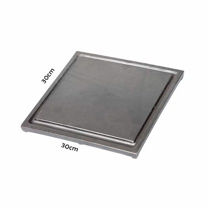 Chapa em Ferro Fundido 30x30cm para Bifeteira e Fogareiro Guindani