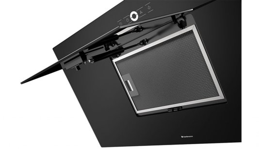 Coifa de Parede Montreal Inclinada Vidro Preto 90cm 220V Debacco