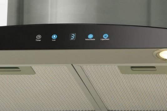 Coifa de Parede Talent Digital Touch Painel de Vidro 90cm 220V Fischer