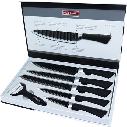 Conjunto de Facas Requin 6 Peças Inox Hauskraft