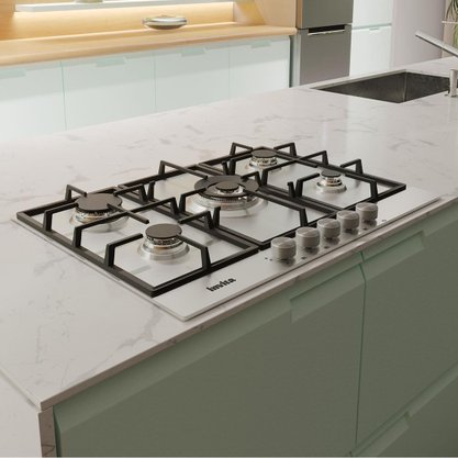 Cooktop a Gás 5 Queimadores Inox Bivolt Invita