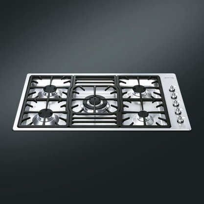 Cooktop Classica Semiprofissional Semifilo a Gás 5 Queimadores 90cm Bivolt Smeg
