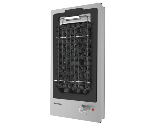 Cooktop Dominó Quadratto Elétrico Barbecue Pedras Vulcânicas 30cm 220V Elettromec
