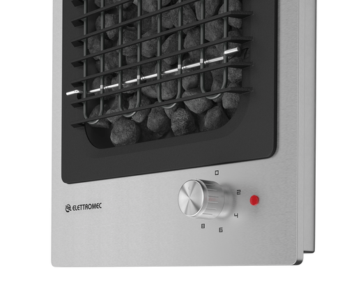 Cooktop Dominó Quadratto Elétrico Barbecue Pedras Vulcânicas 30cm 220V Elettromec
