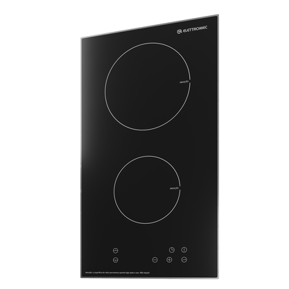 Cooktop Dominó Quadratto Indução 2 Queimadores 30cm 220V Elettromec