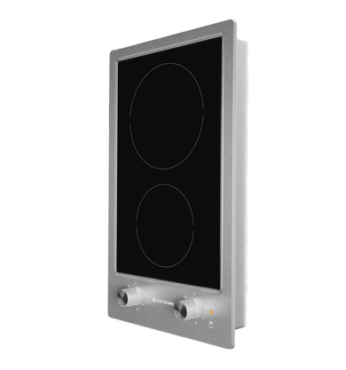 Cooktop Dominó Quadratto Vitrocerâmico Elétrico 2 Queimadores 30cm 220V Elettromec