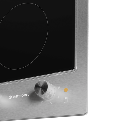 Cooktop Dominó Quadratto Vitrocerâmico Elétrico 2 Queimadores 30cm 220V Elettromec