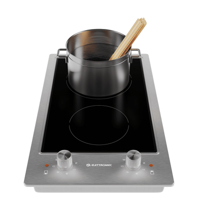 Cooktop Dominó Quadratto Vitrocerâmico Elétrico 2 Queimadores 30cm 220V Elettromec