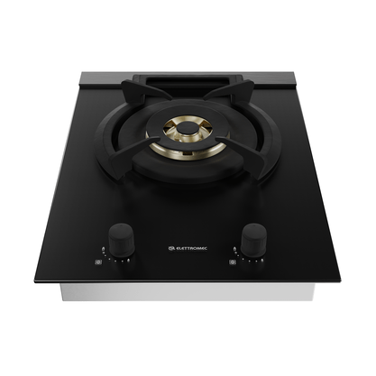 Cooktop Dominó Vetro Dual Flame 1 Queimador 38cm Bivolt Elettromec