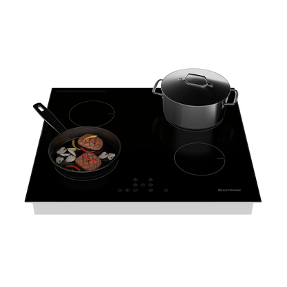 Cooktop Elétrico Indução 4 Queimadores 60cm 220V Elettromec