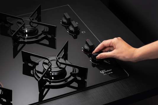 Cooktop Fit Line a Gás 4 Queimadores Mesa de Vidro Preto Bivolt Fischer