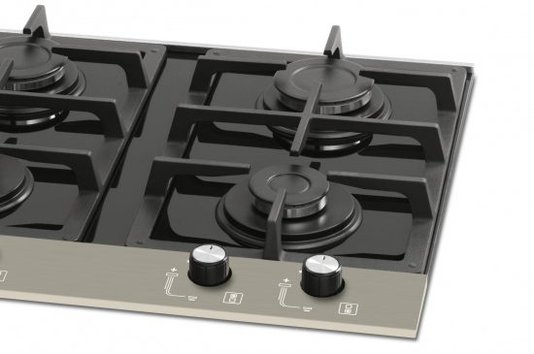 Cooktop Platinium a Gás 4 Queimadores Mesa Aço Escovado Bivolt Fischer