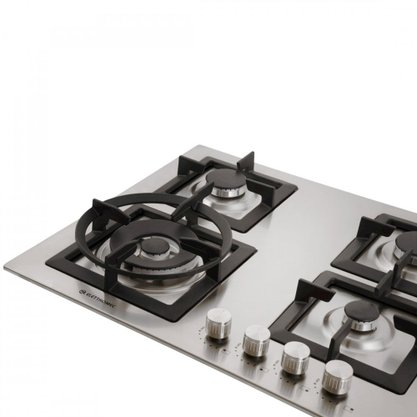 Cooktop Quadratto a Gás 4 Queimadores Tripla Chama 60cm Bivolt Elettromec