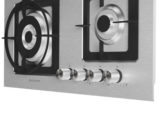 Cooktop Quadratto a Gás 4 Queimadores Tripla Chama 60cm Bivolt Elettromec