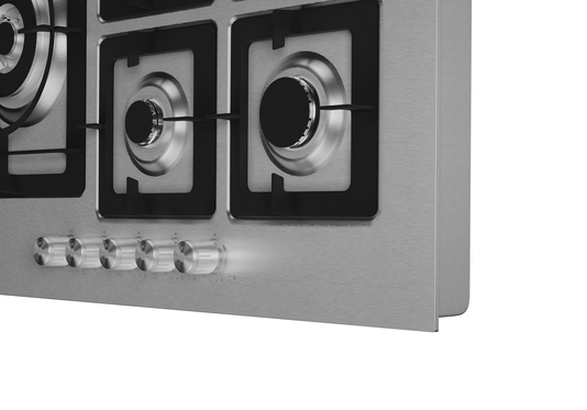 Cooktop Quadratto a Gás 5 Queimadores Tripla Chama 75cm Semi Bivolt Elettromec