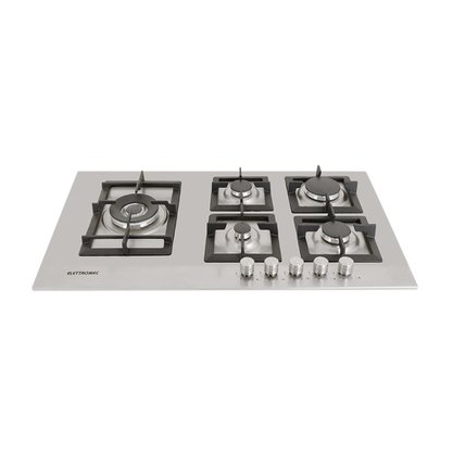 Cooktop Quadratto Semiprofissional a Gás 5 Queimadores Tripla Chama 90cm Bivolt Elettromec