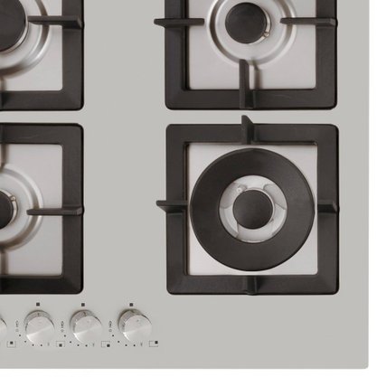 Cooktop Quadratto a Gás 6 Queimadores Tripla Chama 90cm Bivolt Elettromec