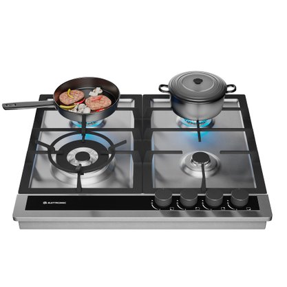 Cooktop Sole a Gás 4 Queimadores 60cm Bivolt Elettromec