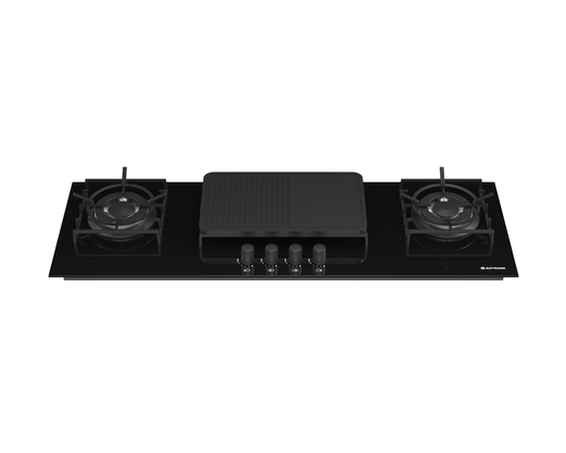 Cooktop Vetro 4 Queimadores 2 Tripla Chamas 110cm Bivolt Elettromec