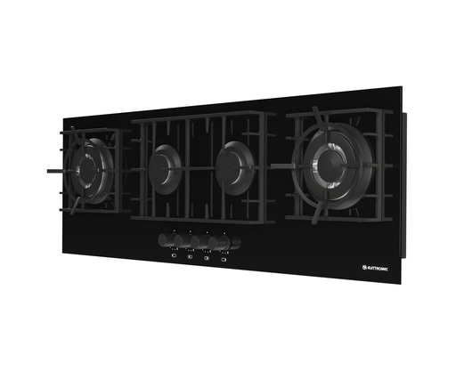 Cooktop Vetro 4 Queimadores 2 Tripla Chamas 110cm Bivolt Elettromec