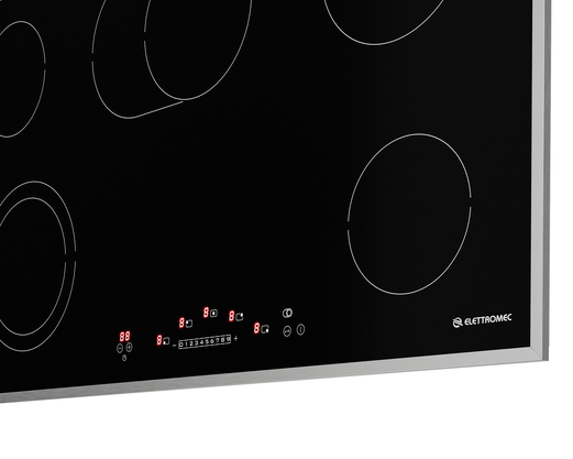Cooktop Vitrocerâmico 5 Queimadores 90cm 220V Elettromec