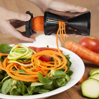 Cortador de Vegetais em Espiral Julienne Preto Hudson