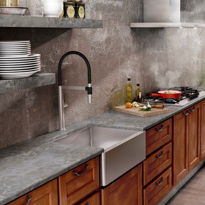 Cuba para Cozinha Farm Sink Steel Inox Escovado Quadratino 600x470x210mm Debacco