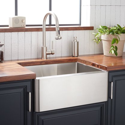 Cuba para Cozinha Farm Sink Steel Inox Escovado Quadratino 600x470x210mm Debacco